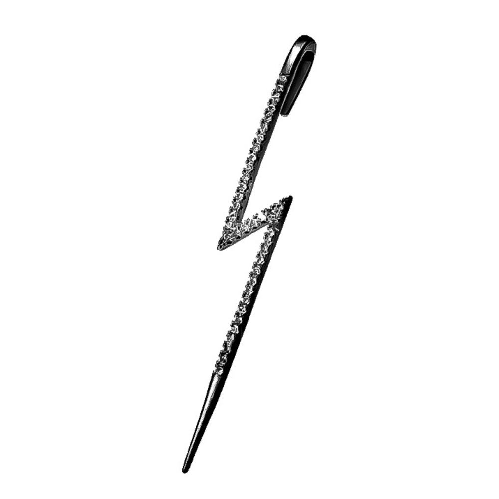 ⚜️[𝟯/$𝟭𝟴]⚜️CZ Gun Metal Flash Ear Hook NEW - Picture 5 of 8